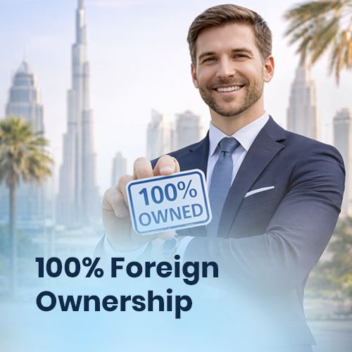 Recent UAE laws now allow 100% foreign ownership for most business activities in mainland company formation in Dubai.